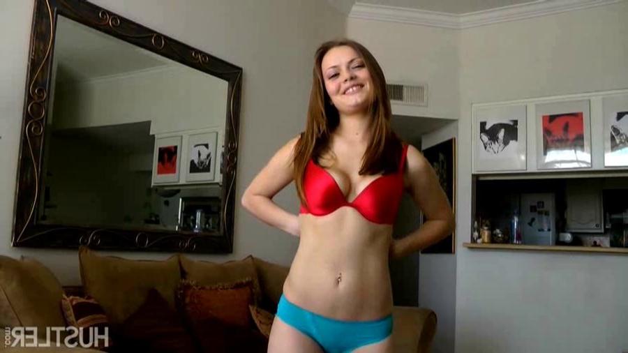 15P Fresh face Monica Rise sucks a big cock pov style