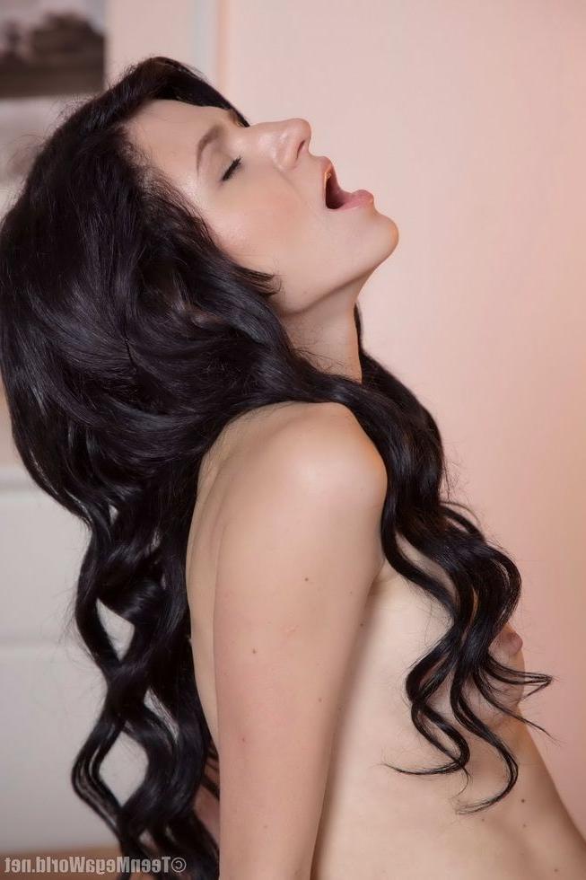 15P Brunette teen Dinara fucked on table till creampie