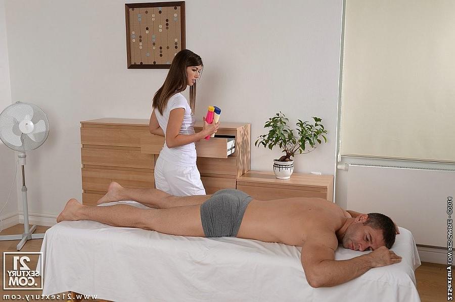 16P Susan Ayn hot brunette sport masseuse is fucked and sucking cock for cum