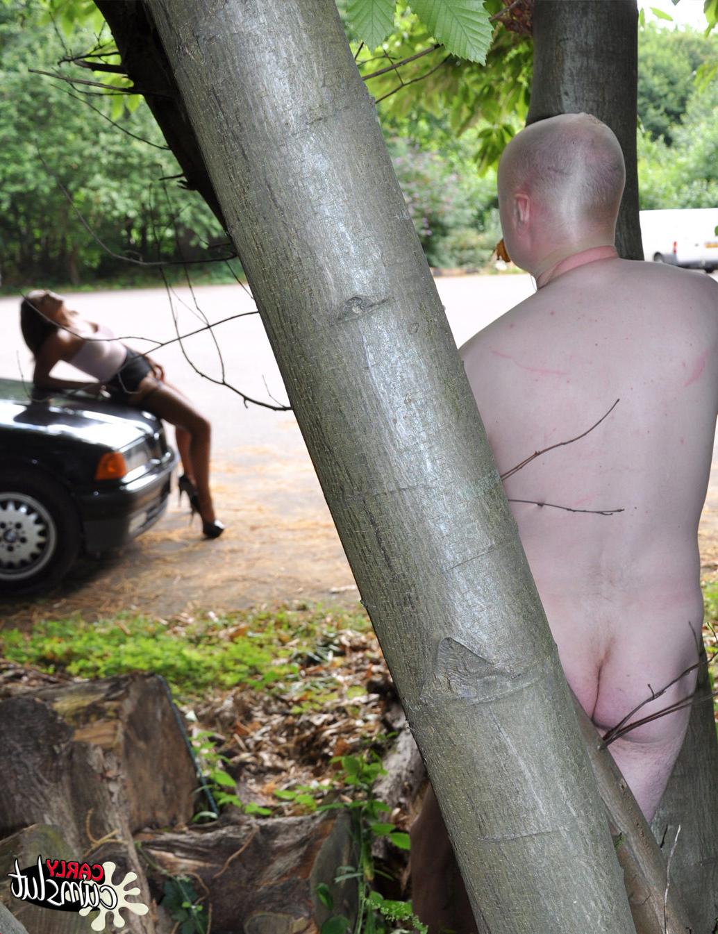 13P Dirty cum slut Carly drove out into the woods looking for some dogging actio