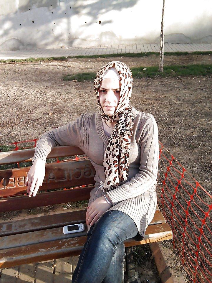 8P Turkish arab turbanli hijab ebru