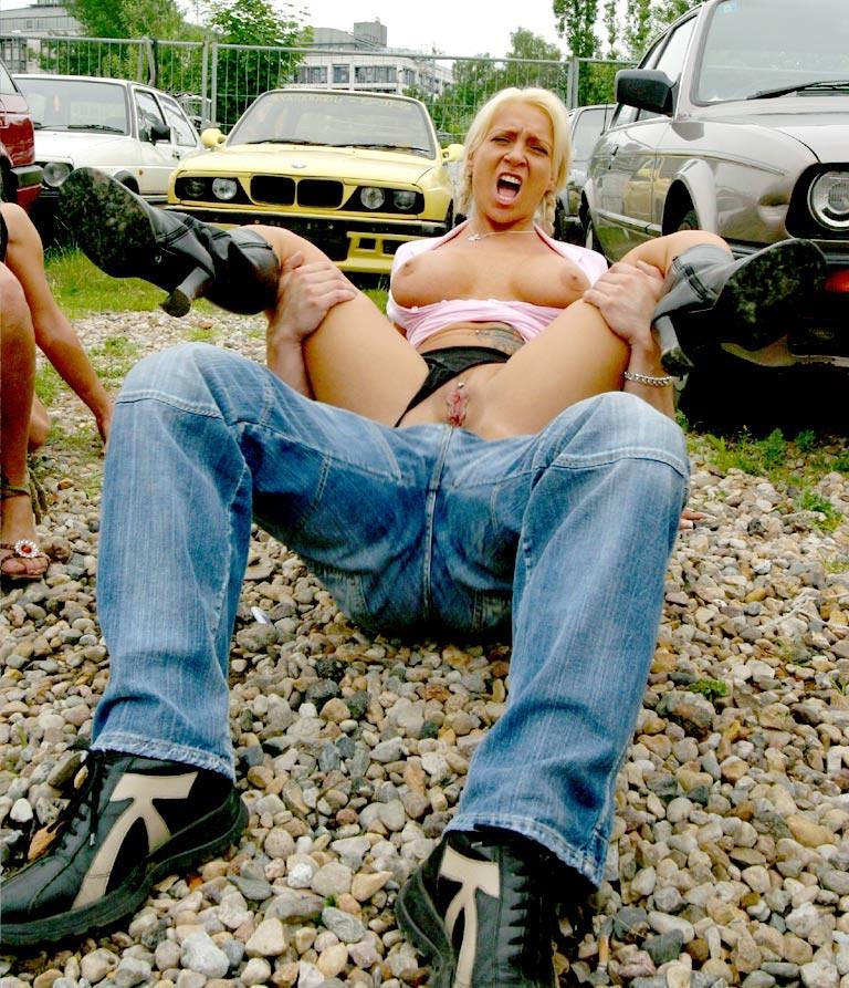 16P horny young Sluts in Exclusive Public Action