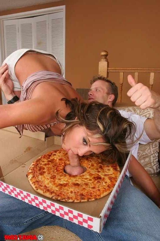 15P Hot babe fucking and sucking in fetish with delivery boy