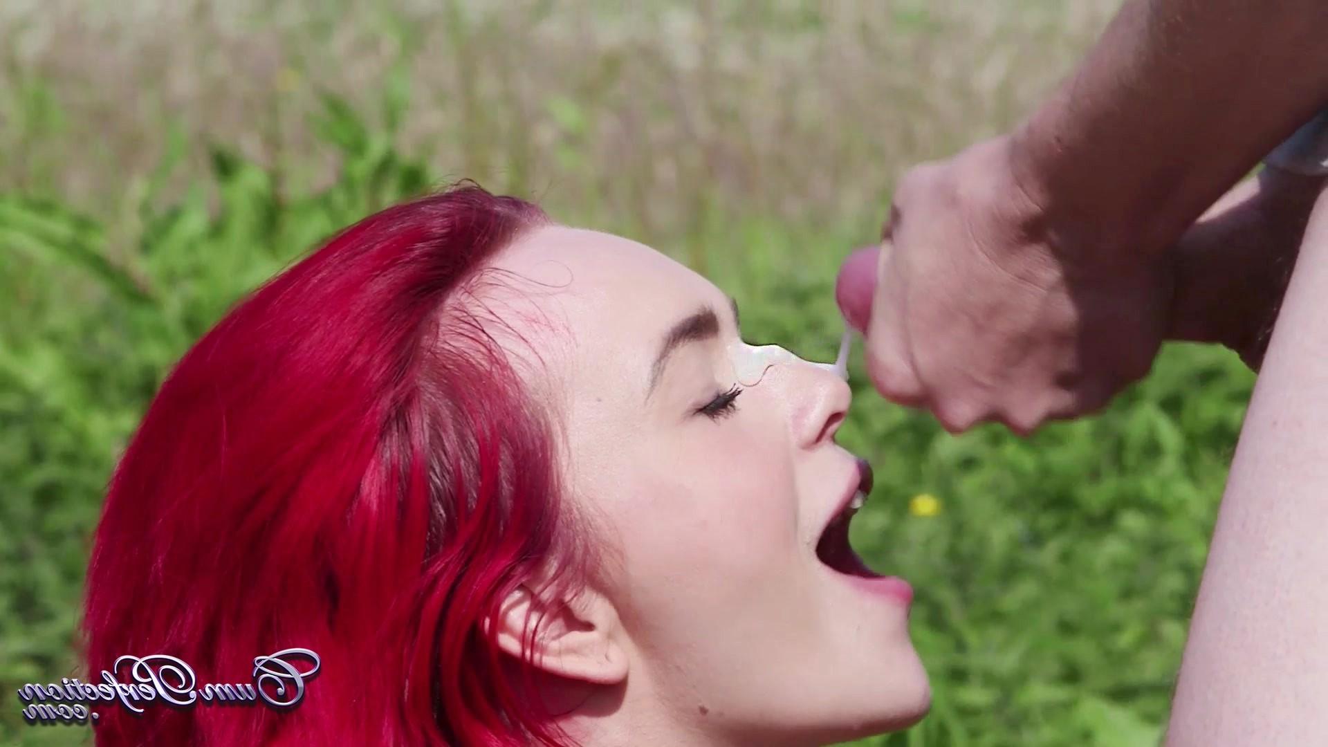 25P Huge outdoor facial cumshot