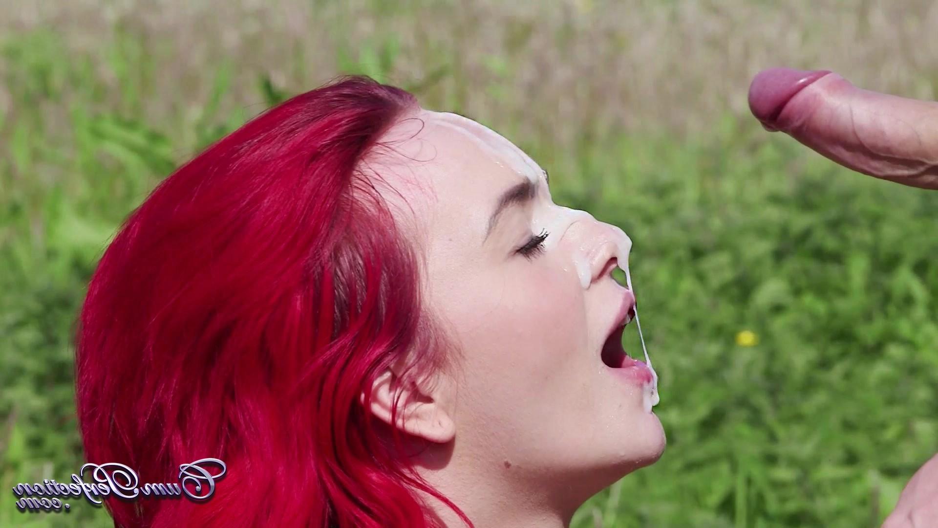 25P Huge outdoor facial cumshot