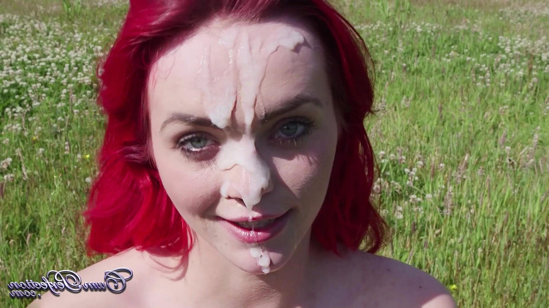 25P Huge outdoor facial cumshot