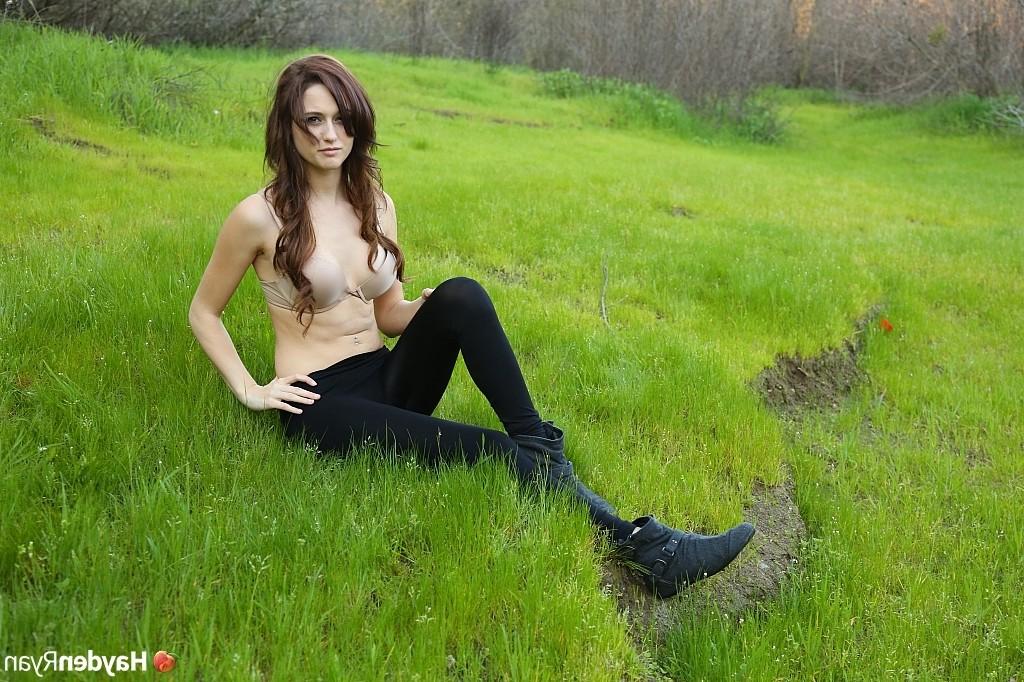 15P Teen strips in nature