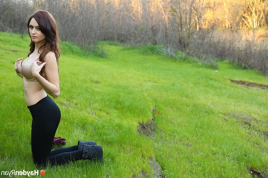 15P Teen strips in nature