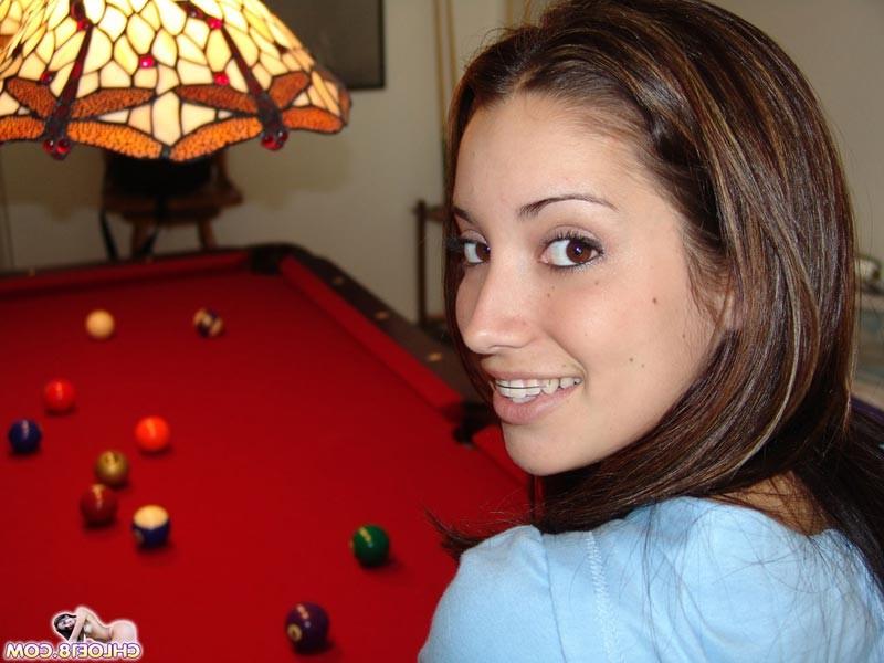 15P Pretty and skinny teen shows her small tits