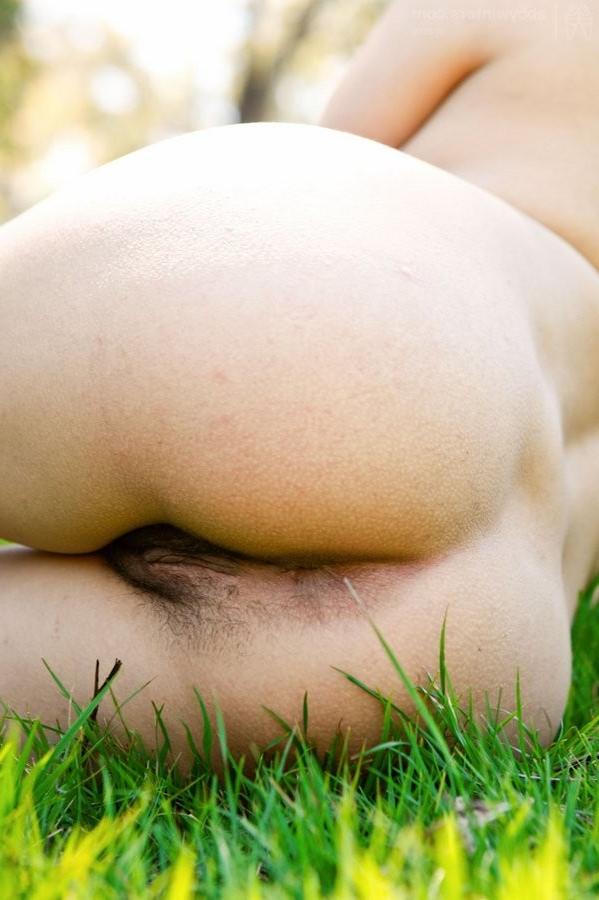 16P Furry Brunette Hottie Amateur Girl Gets Nude Outdoors