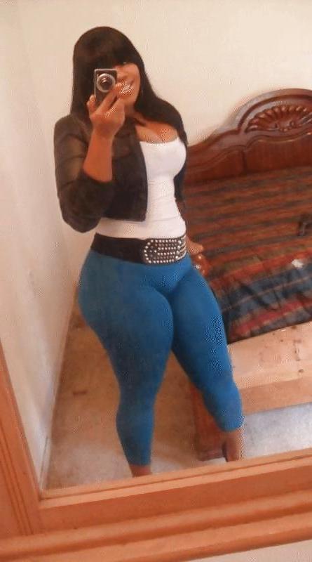 6P Young Black Ebony Chick with a PHATTY