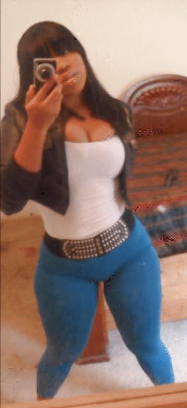 6P Young Black Ebony Chick with a PHATTY