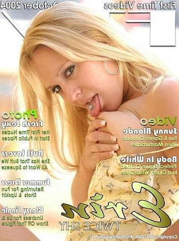 25P Blonde shyness licking perky nipple