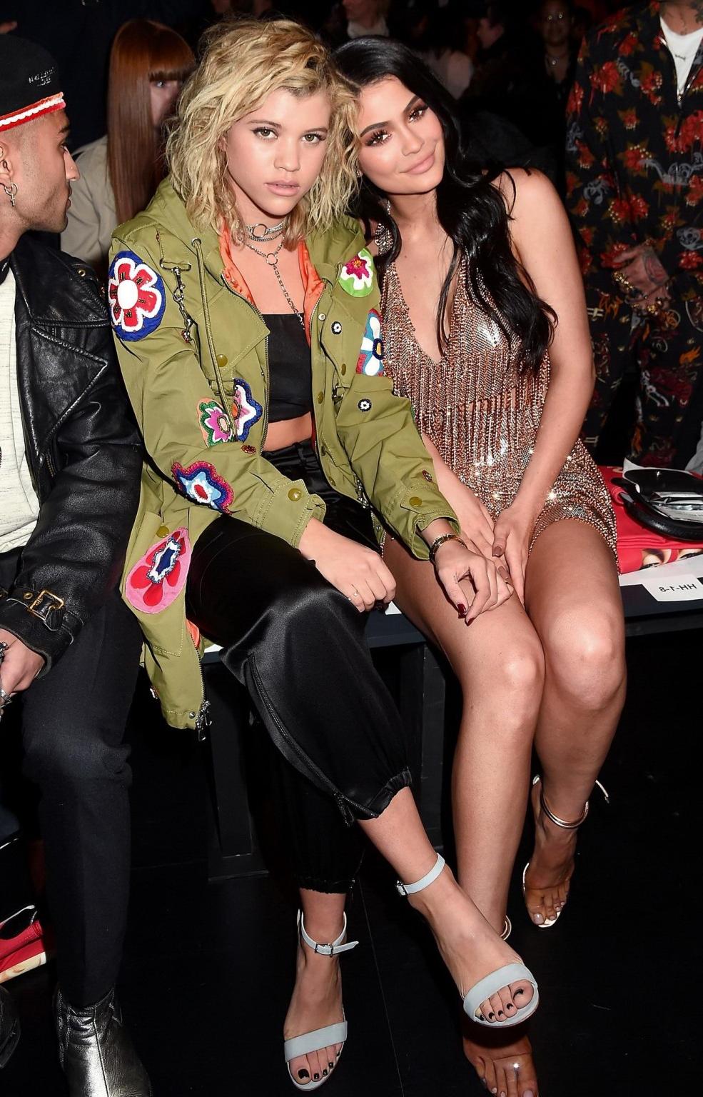 16P Kylie Jenner busty and leggy showing huge cleavage