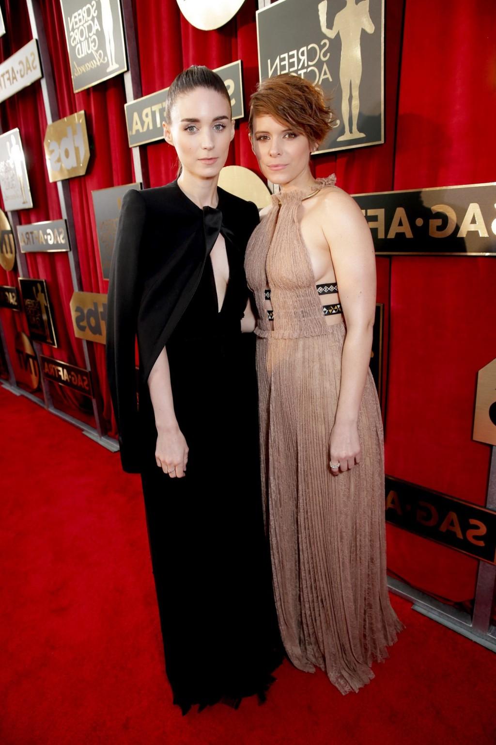 16P Kate Mara busty showing sideboob and big cleavage