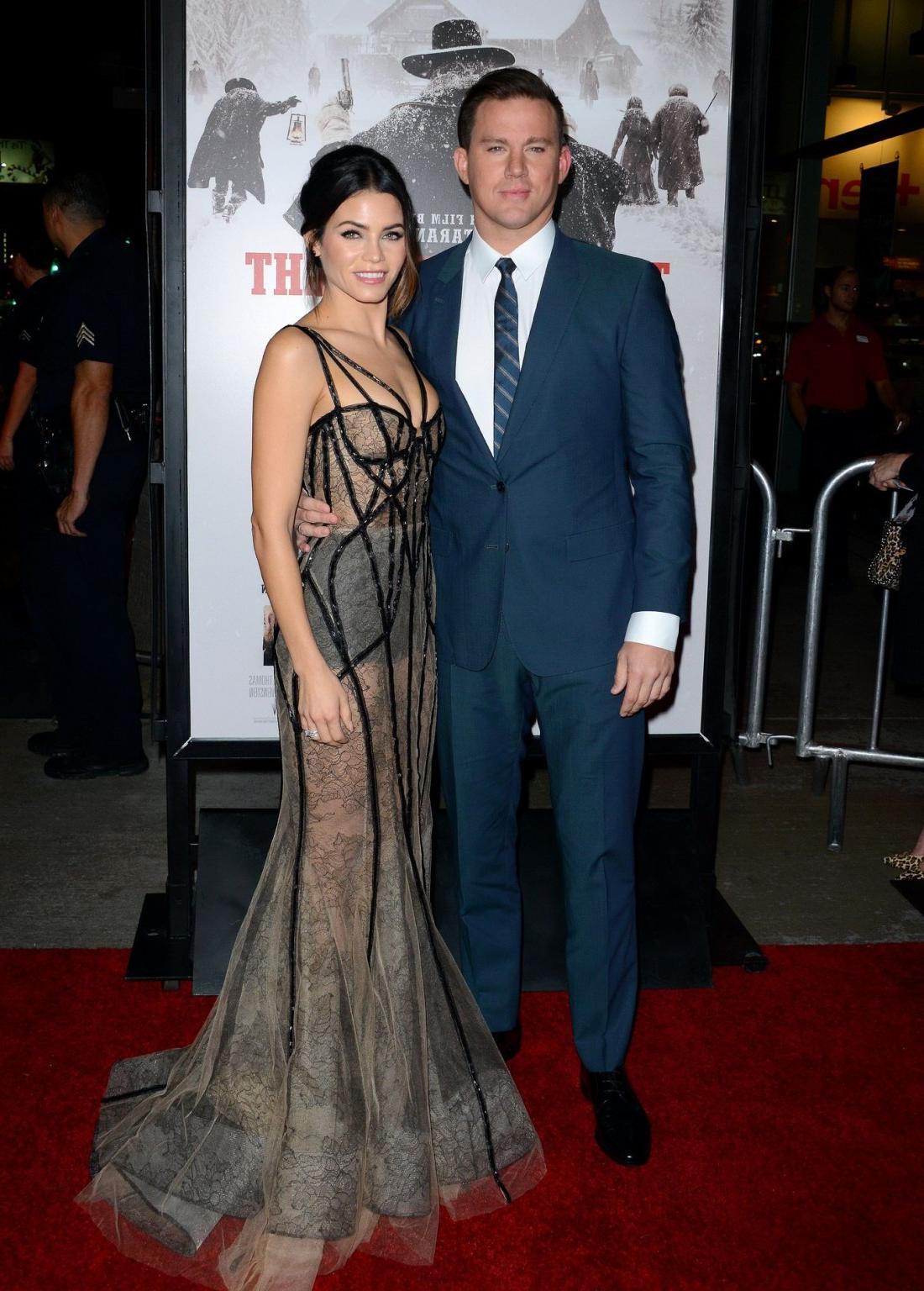 16P Jenna Dewan seethrough to retro panties and braless
