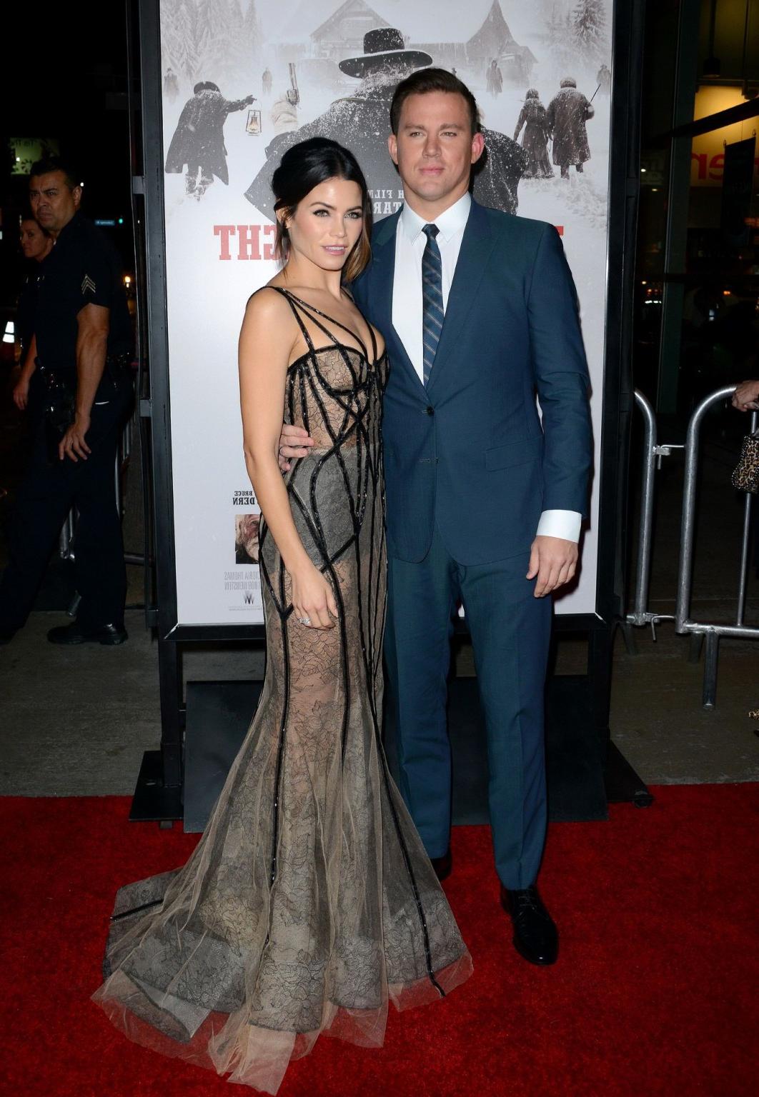 16P Jenna Dewan seethrough to retro panties and braless