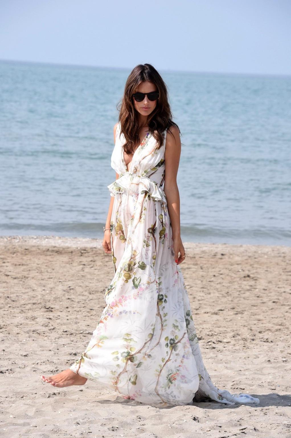 16P Alessandra Ambrosio showing huge cleavage at the photocall at Ex