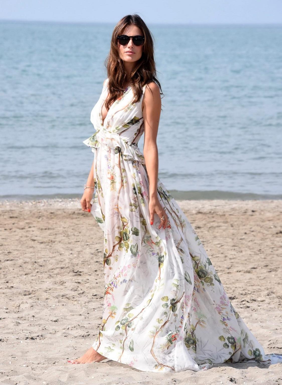 16P Alessandra Ambrosio showing huge cleavage at the photocall at Ex