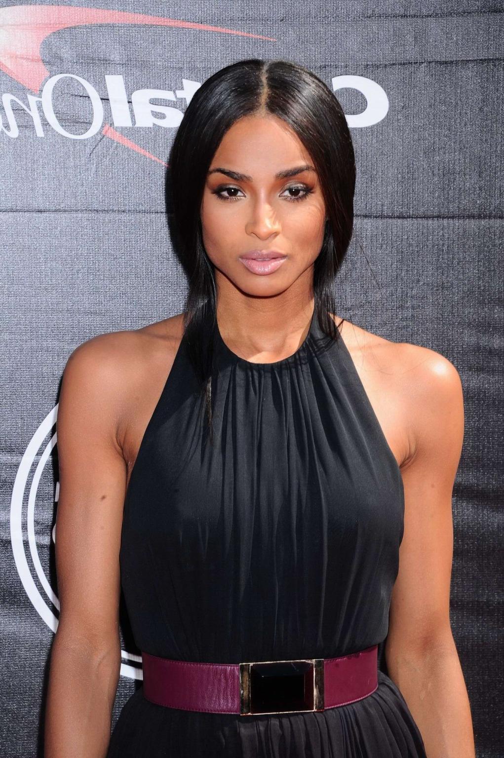 10P Ciara braless showing nipple pokies and leggy