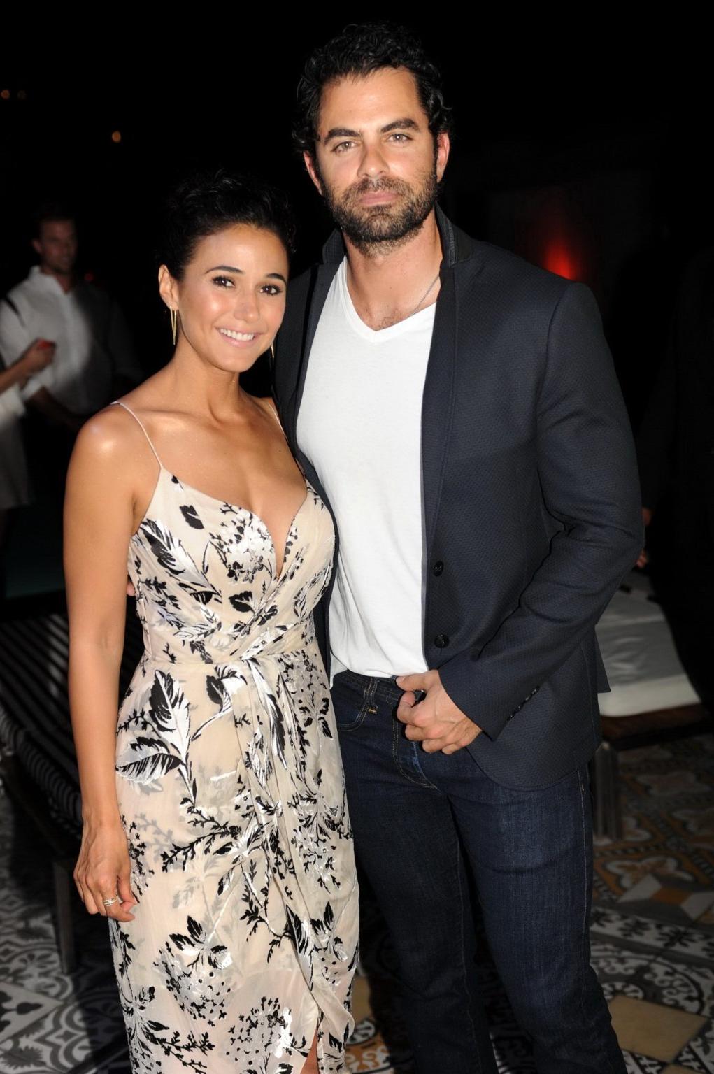 16P Emmanuelle Chriqui showing huge cleavage at the Ocean Drive Magazine Cover Party