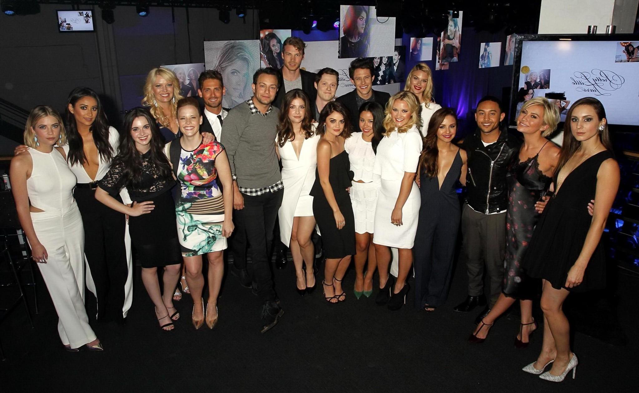16P Shay Mitchell showing huge cleavage at the ABC Familys 2015 Upfront Presentation