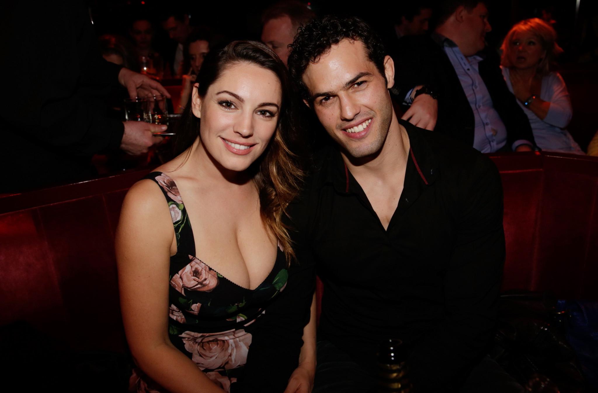 16P Kelly Brook showing huge cleavage at the Crazy Horse in Paris