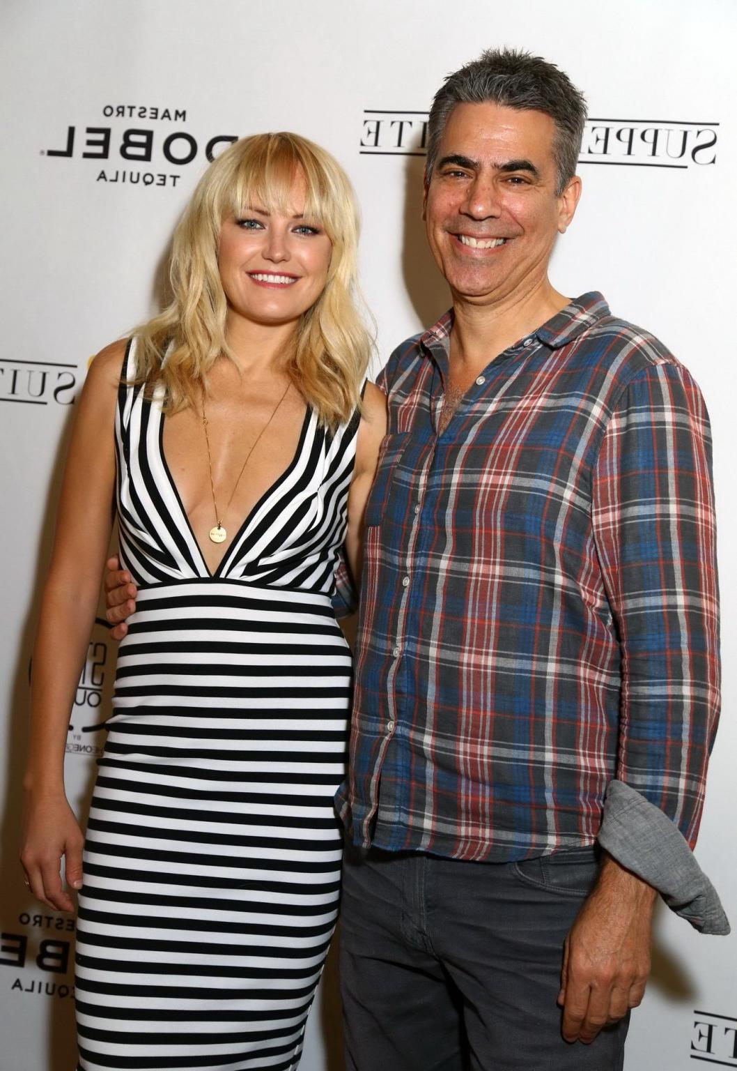 16P Malin Akerman shows huge cleavage attending the Final Girls press conference at 
