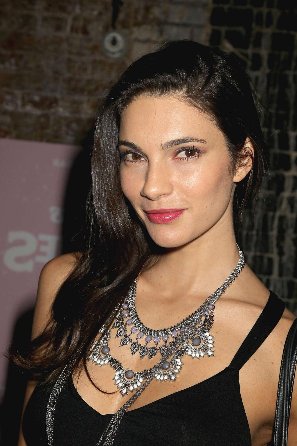 16P Teresa Moore shows big cleavage in black jumpsuit at Benefit Cosmetics and Baubl