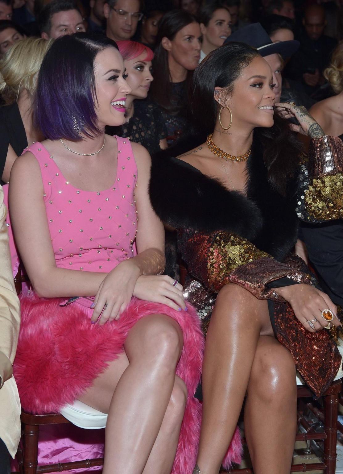 16P Rihanna showing cleavage at The DAILY FRONT ROW Fashion Los Angeles Awards Show 