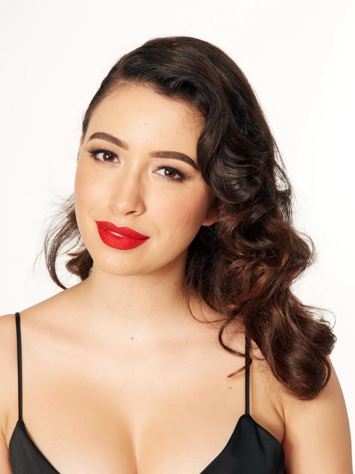 16P Christian Serratos braless showing huge cleavage at the KIIS FMs Jingle Ball 201