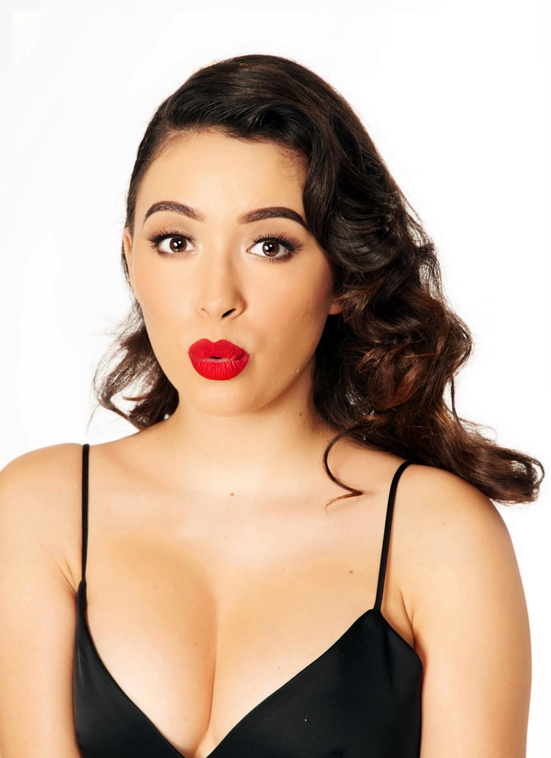 16P Christian Serratos braless showing huge cleavage at the KIIS FMs Jingle Ball 201