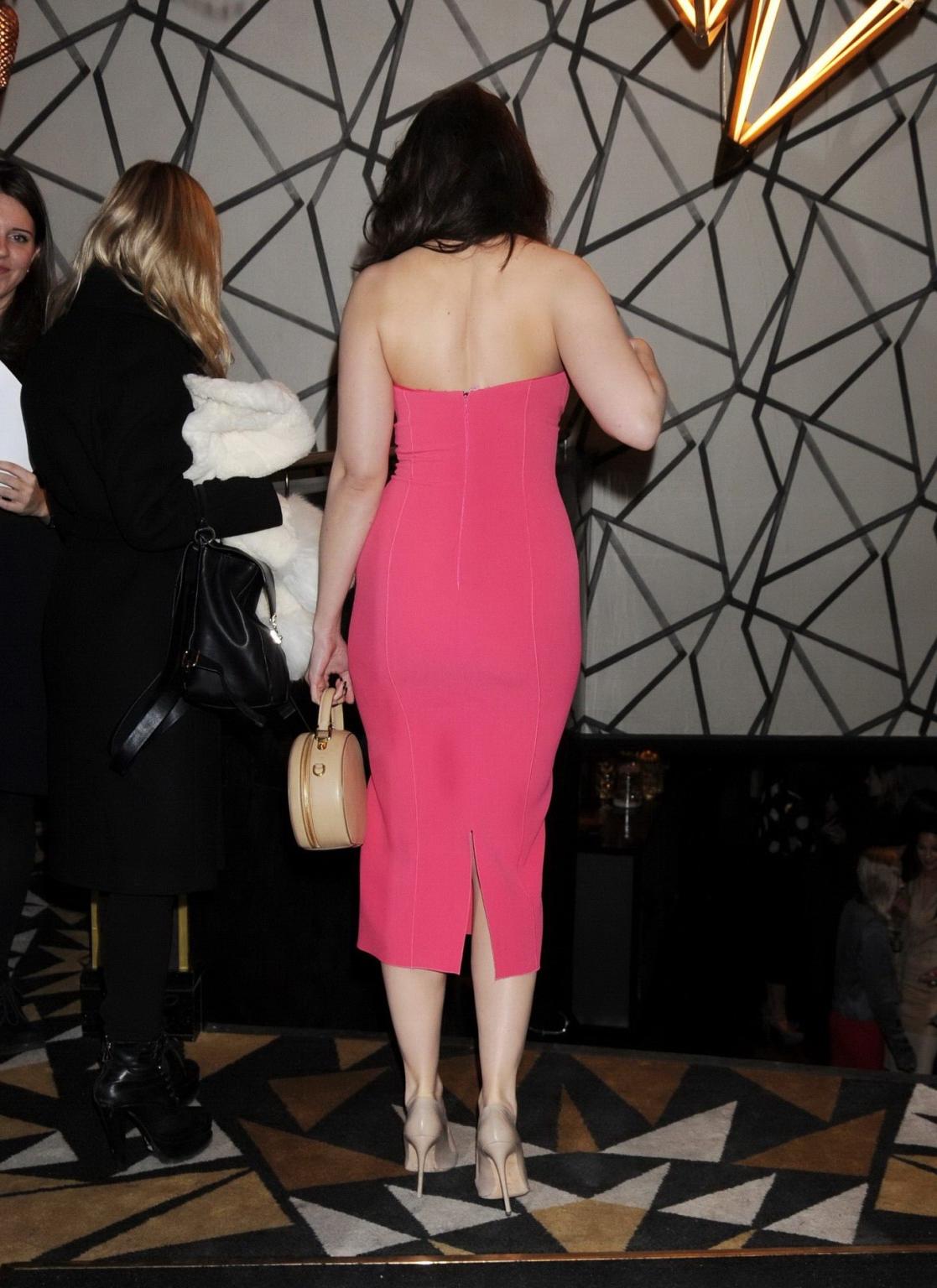 16P Daisy Lowe showing huge cleavage at the GQ Christmas Party in London