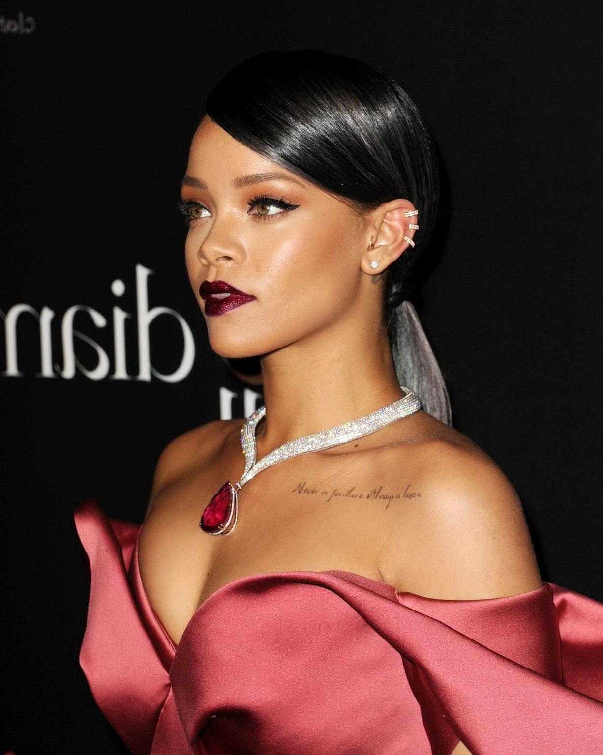 9P Rihanna showing huge cleavage for the 1st Annual Diamond Ball at The Vineyard in