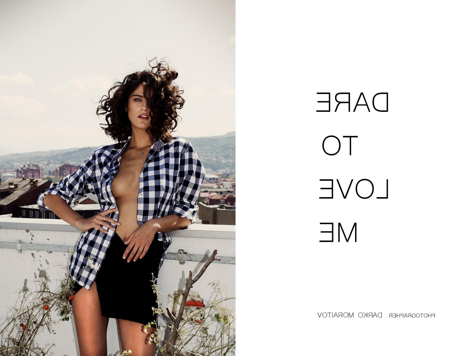 16P Katarina Ivanovska showing off her boobs in Dare To Love Me photoshoot by Darko 