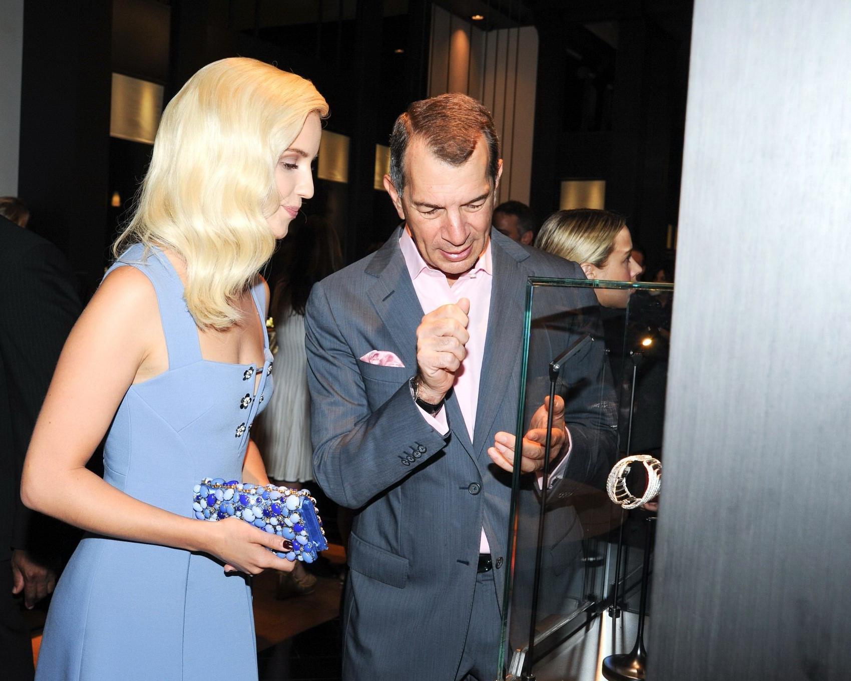 16P Dianna Agron showing cleavage at Extremely Piaget launch event in Bevery Hils