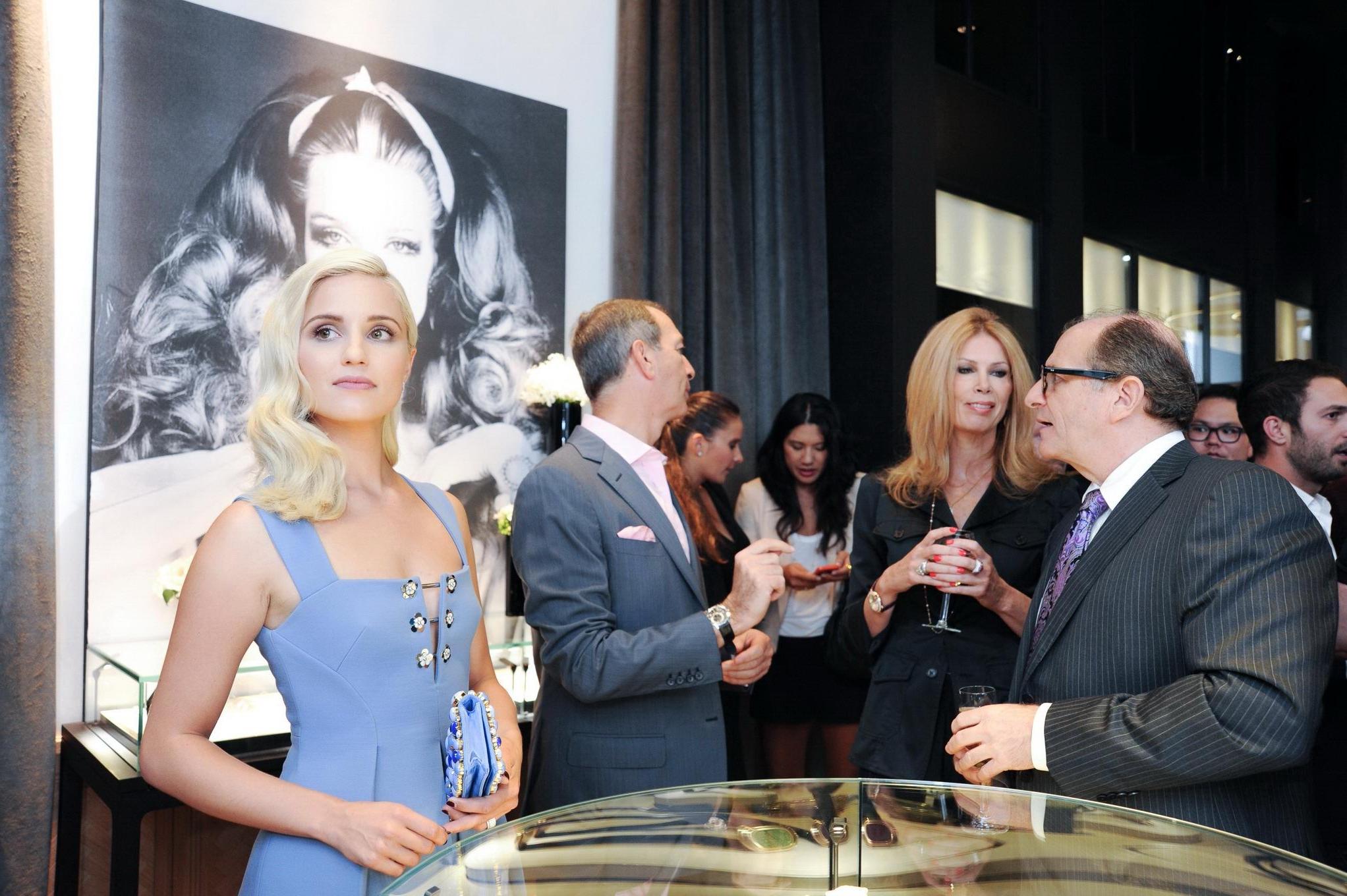 16P Dianna Agron showing cleavage at Extremely Piaget launch event in Bevery Hils