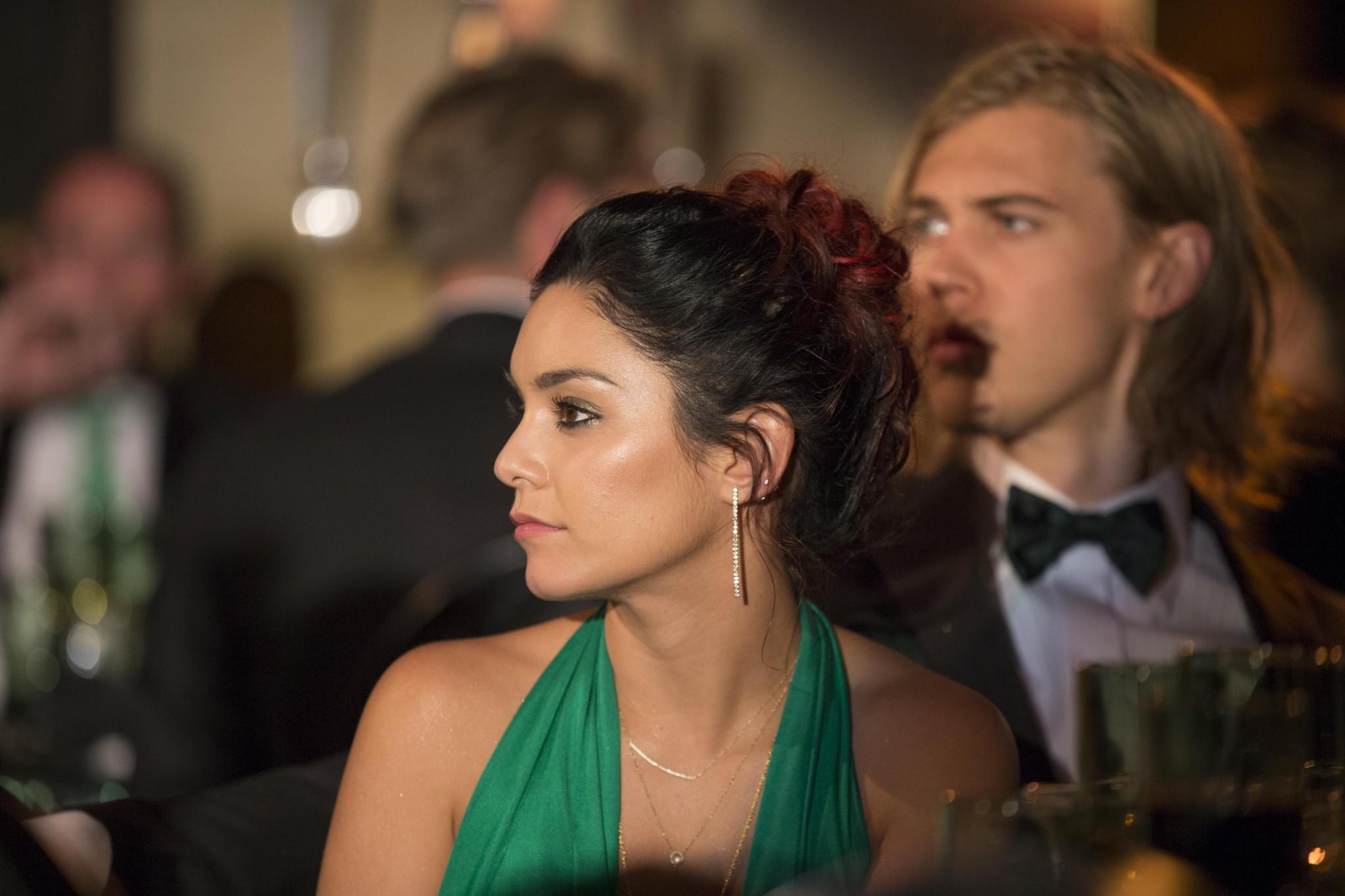 11P Vanessa Hudgens showing huge cleavage at Global Green USAs 10th Anniversary Gorg