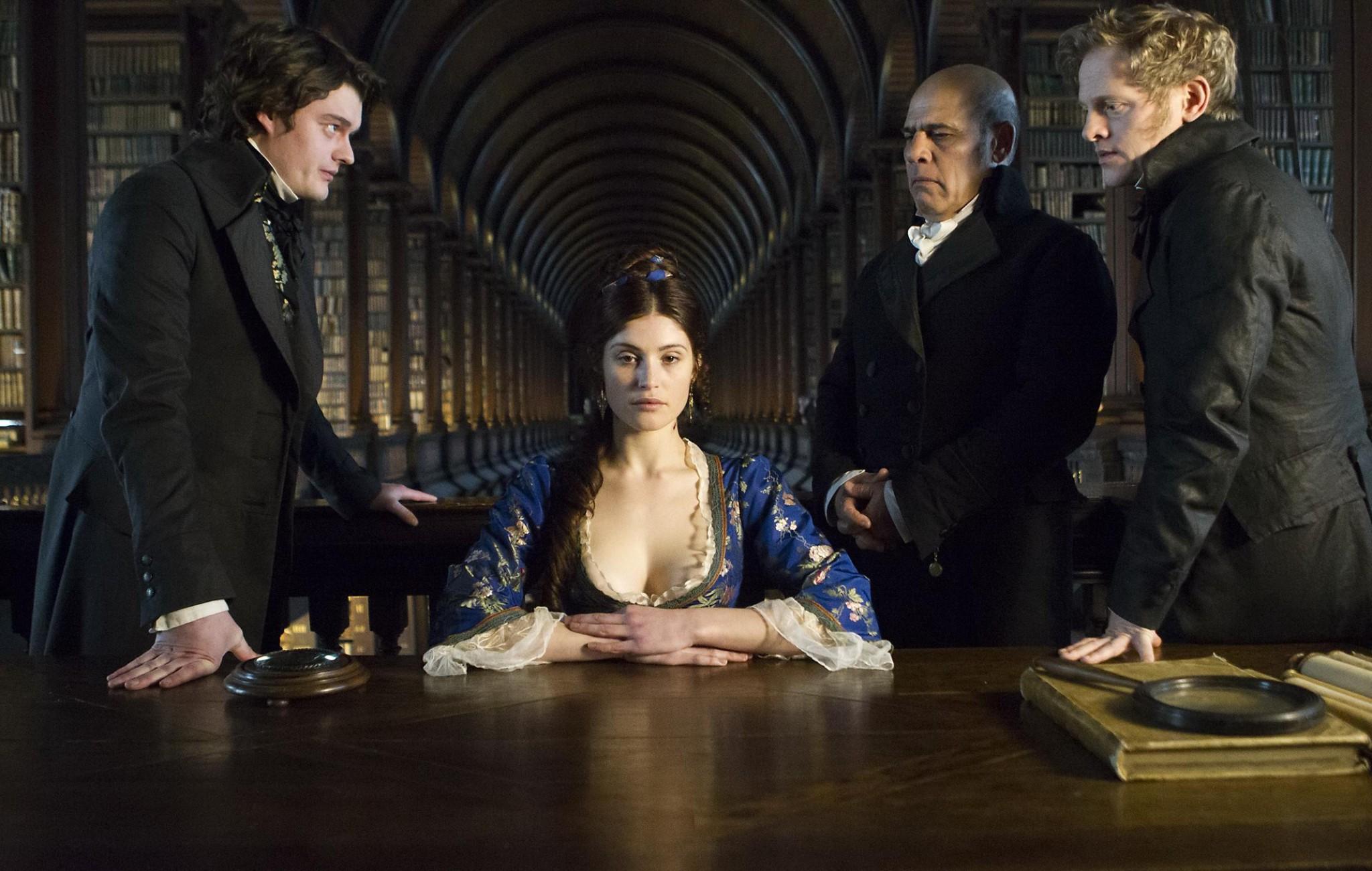 10P Gemma Arterton showing off her cleavage in Byzantium promos and stills