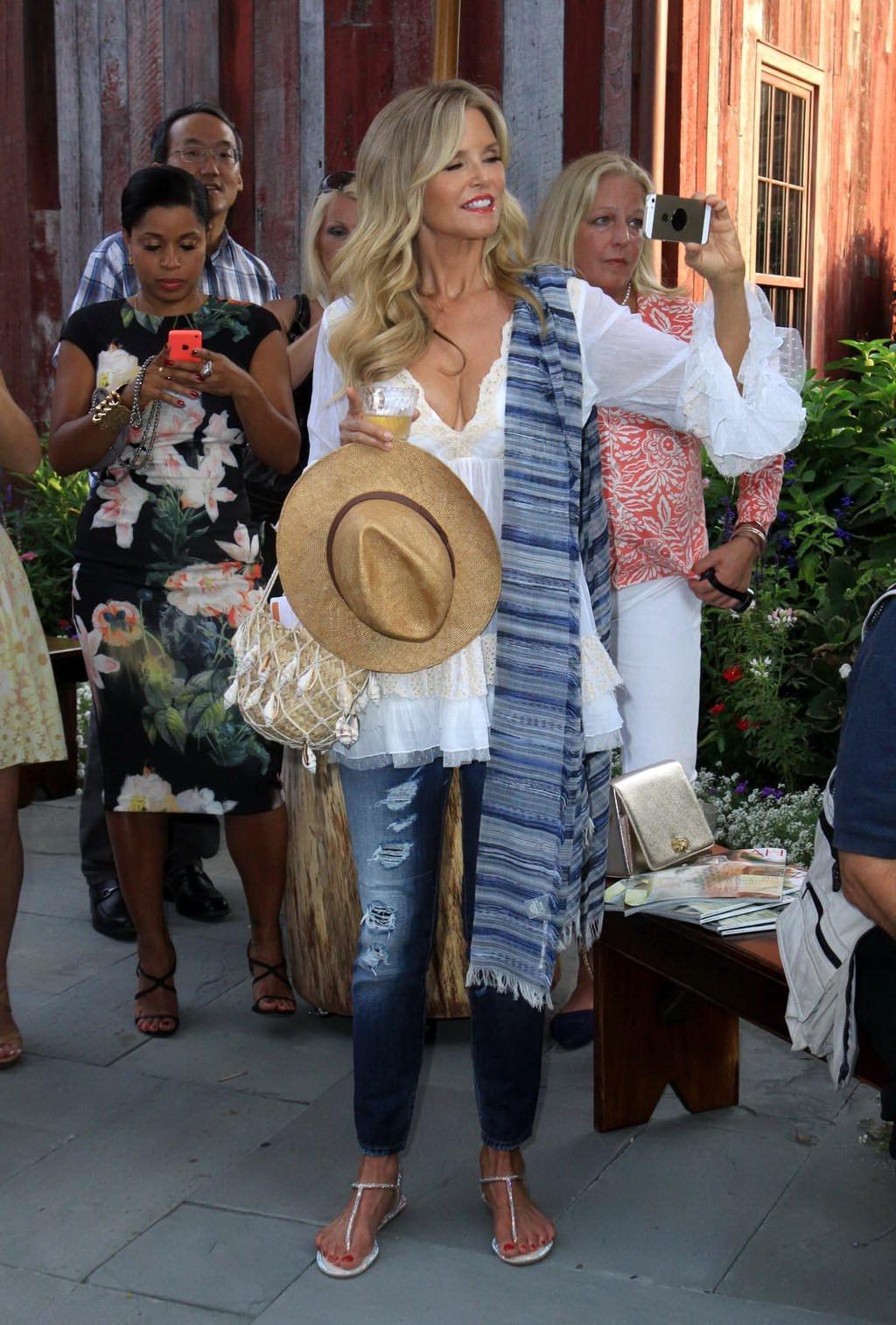 16P Christie Brinkley showing huge cleavage at the Celebration of The Childrens Just
