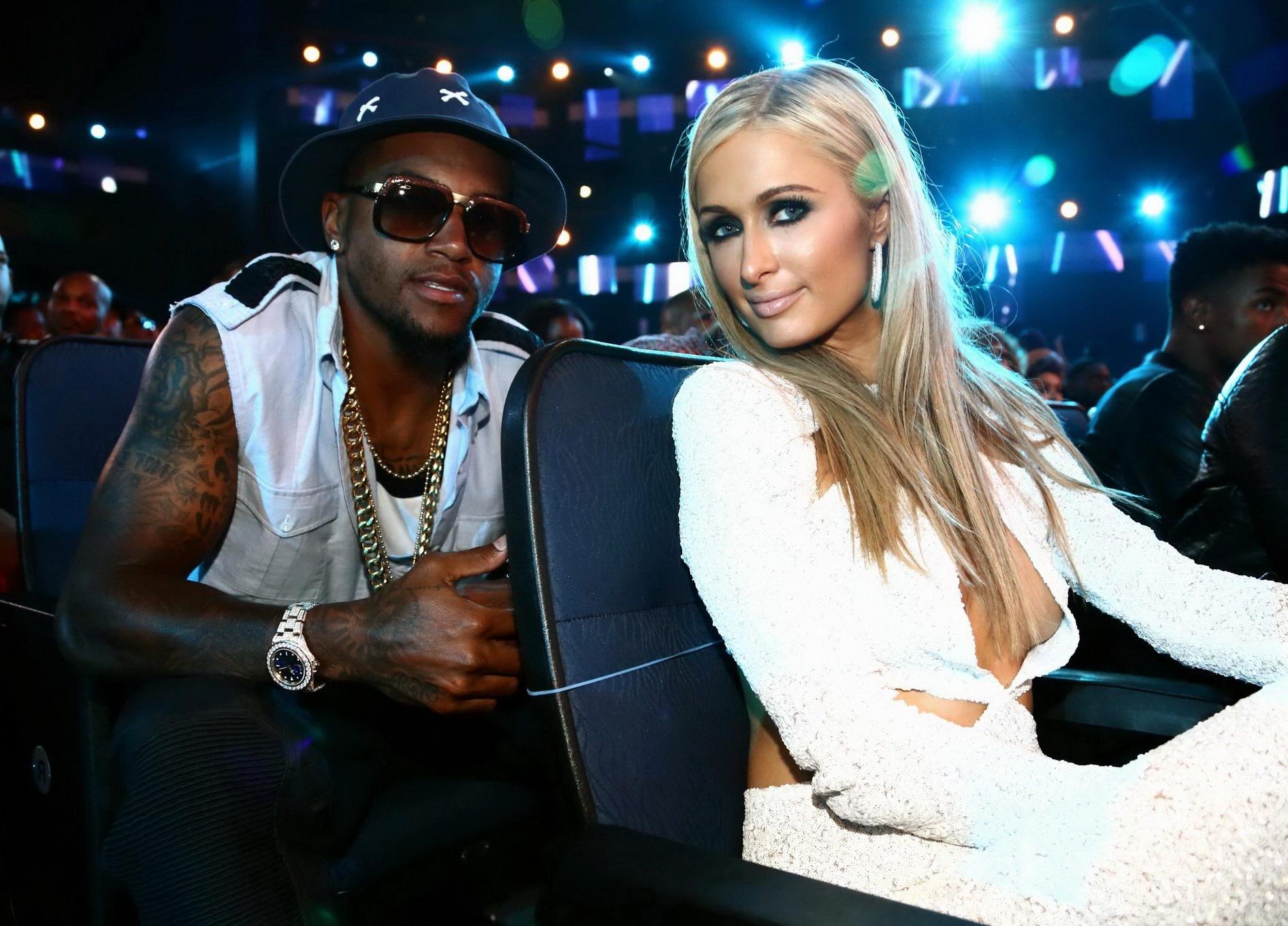 16P Paris Hilton showing huge cleavage at the 2014 BET Awards in LA