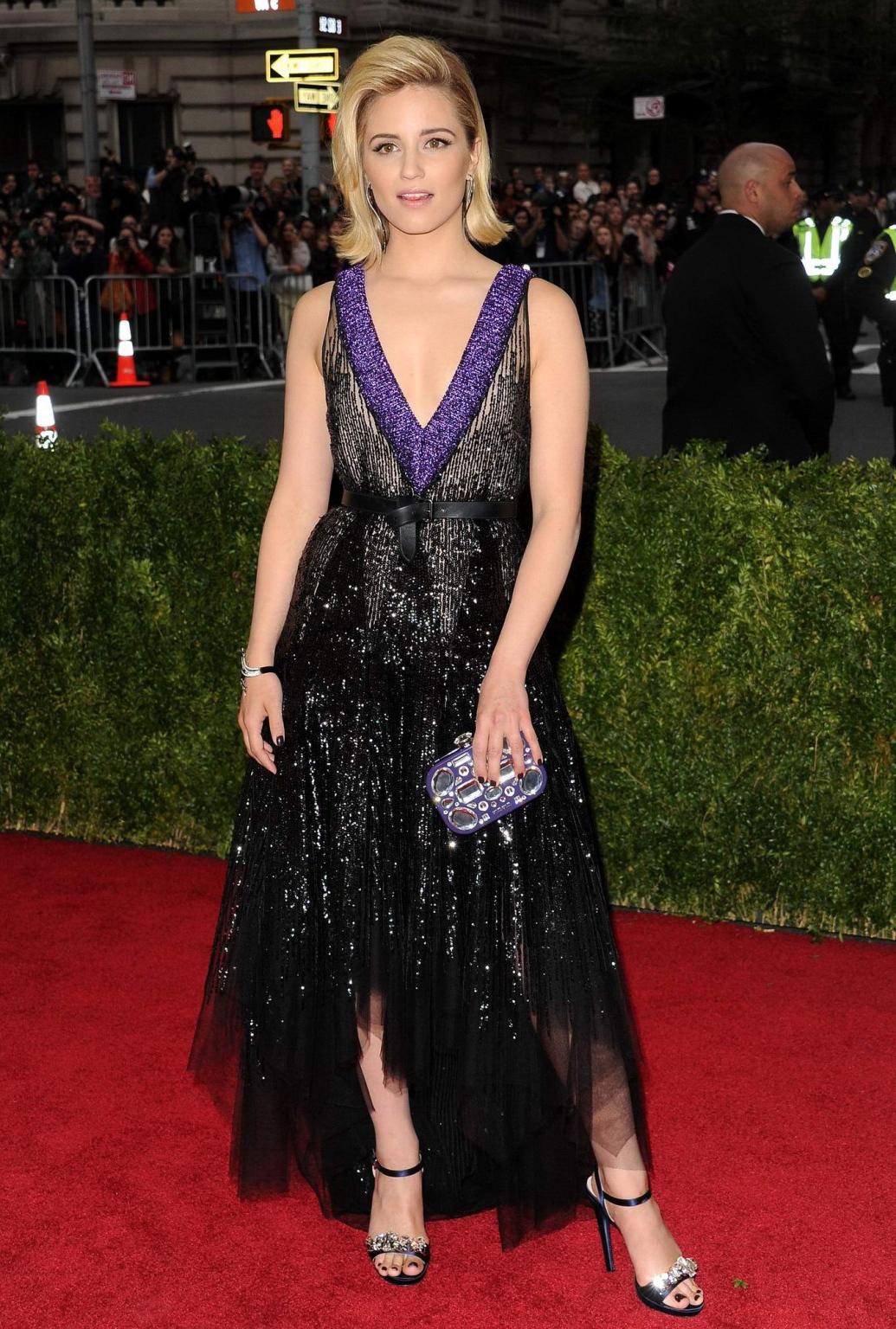 16P Dianna Aragon showing cleavage at the 2014 Met Gala in NYC