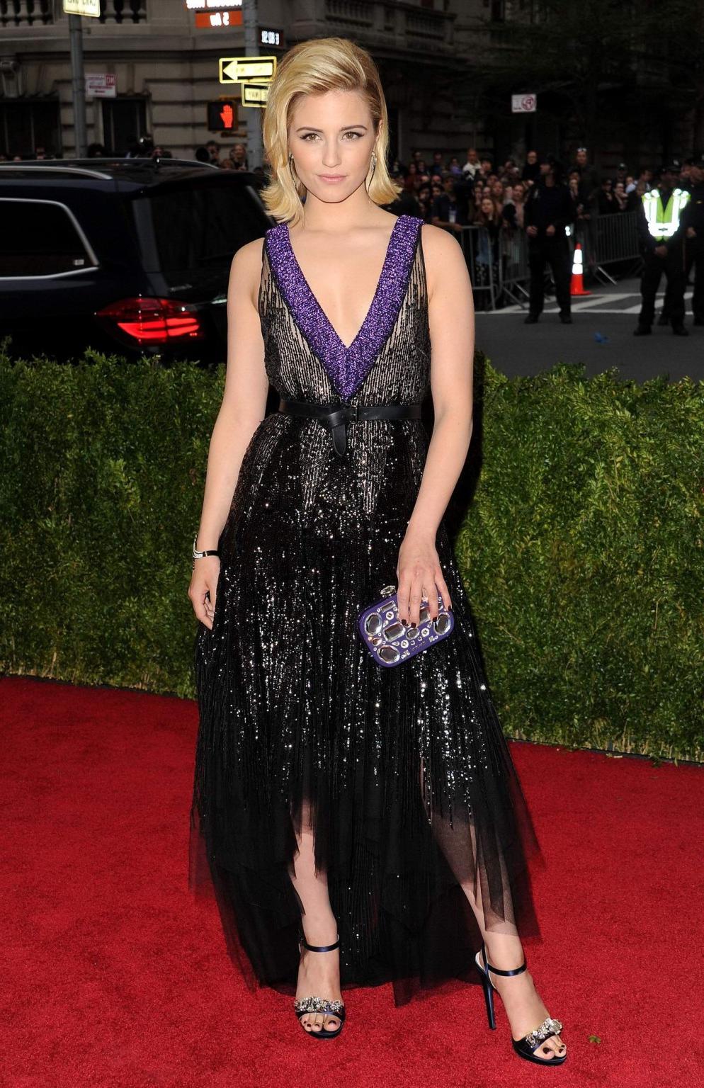 16P Dianna Aragon showing cleavage at the 2014 Met Gala in NYC