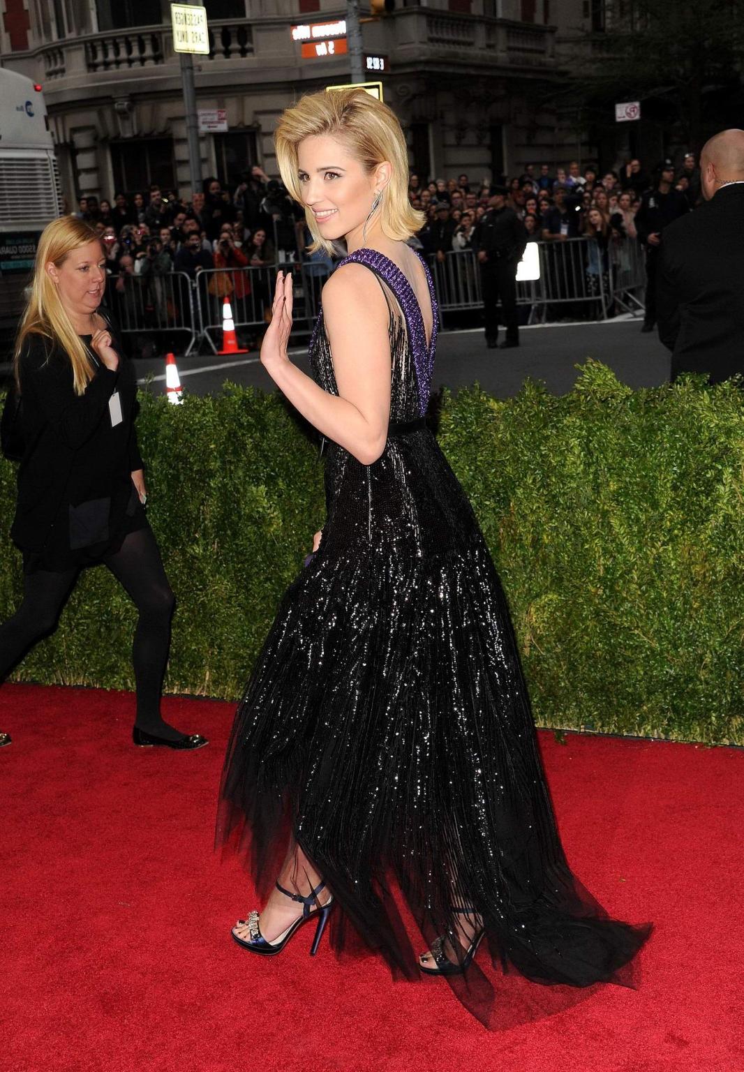 16P Dianna Aragon showing cleavage at the 2014 Met Gala in NYC