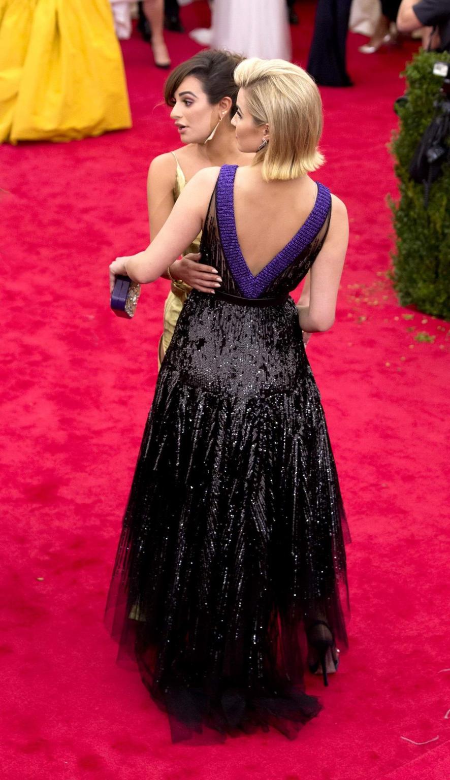 16P Dianna Aragon showing cleavage at the 2014 Met Gala in NYC