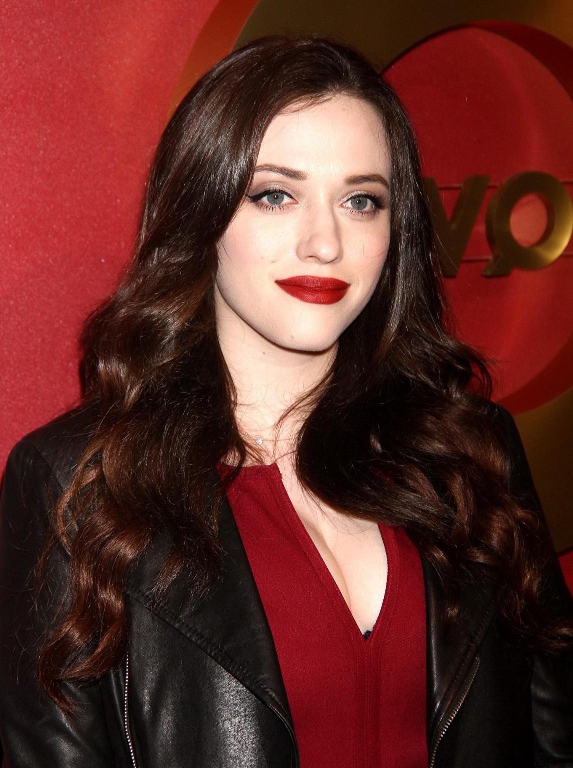 16P Kat Dennings showing huge cleavage at the QVC 5th Annual Red Carpet Style Event 