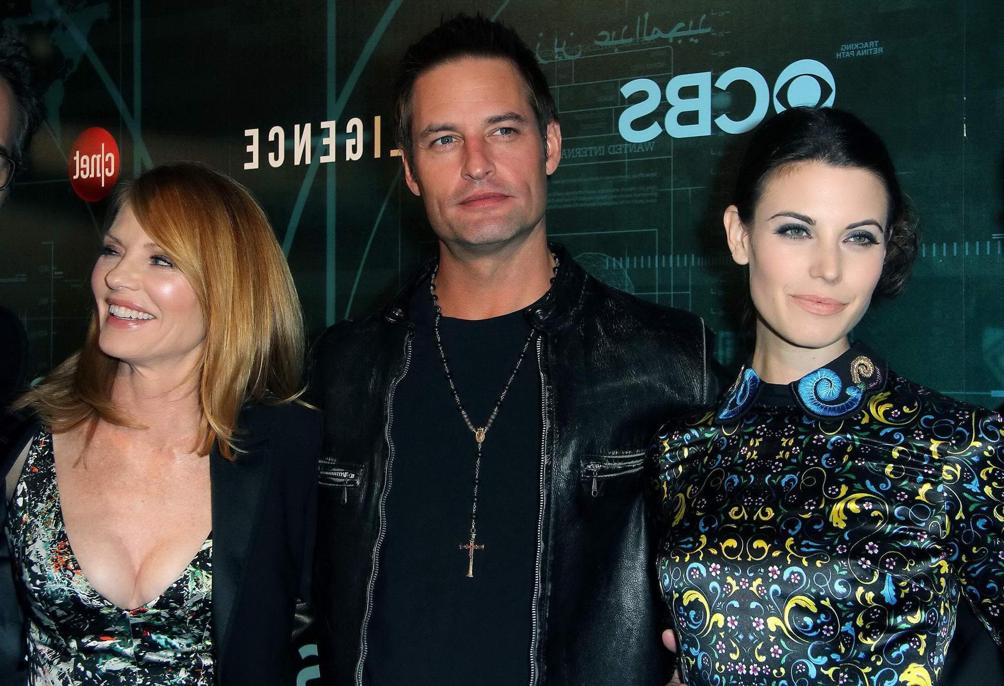 16P Marg Helgenberger showing huge cleavage at  CNET's 'Intelligence' premiere party
