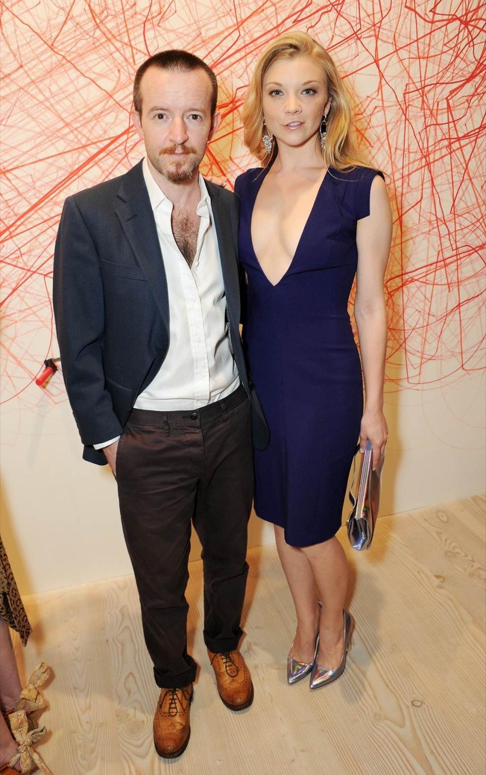 16P Natalie Dormer braless wearing a huge cleavage dress at the Hugo: Red Never Foll