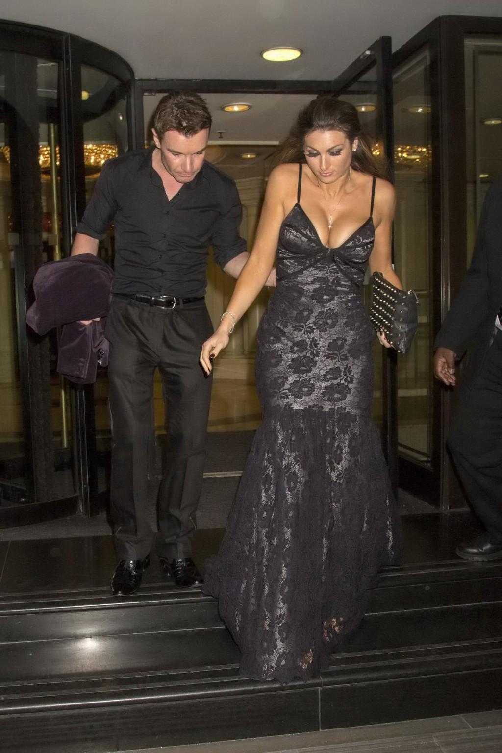 16P Luisa Zissman braless showing huge cleavage at Pride of Britain Awards 2013 in L