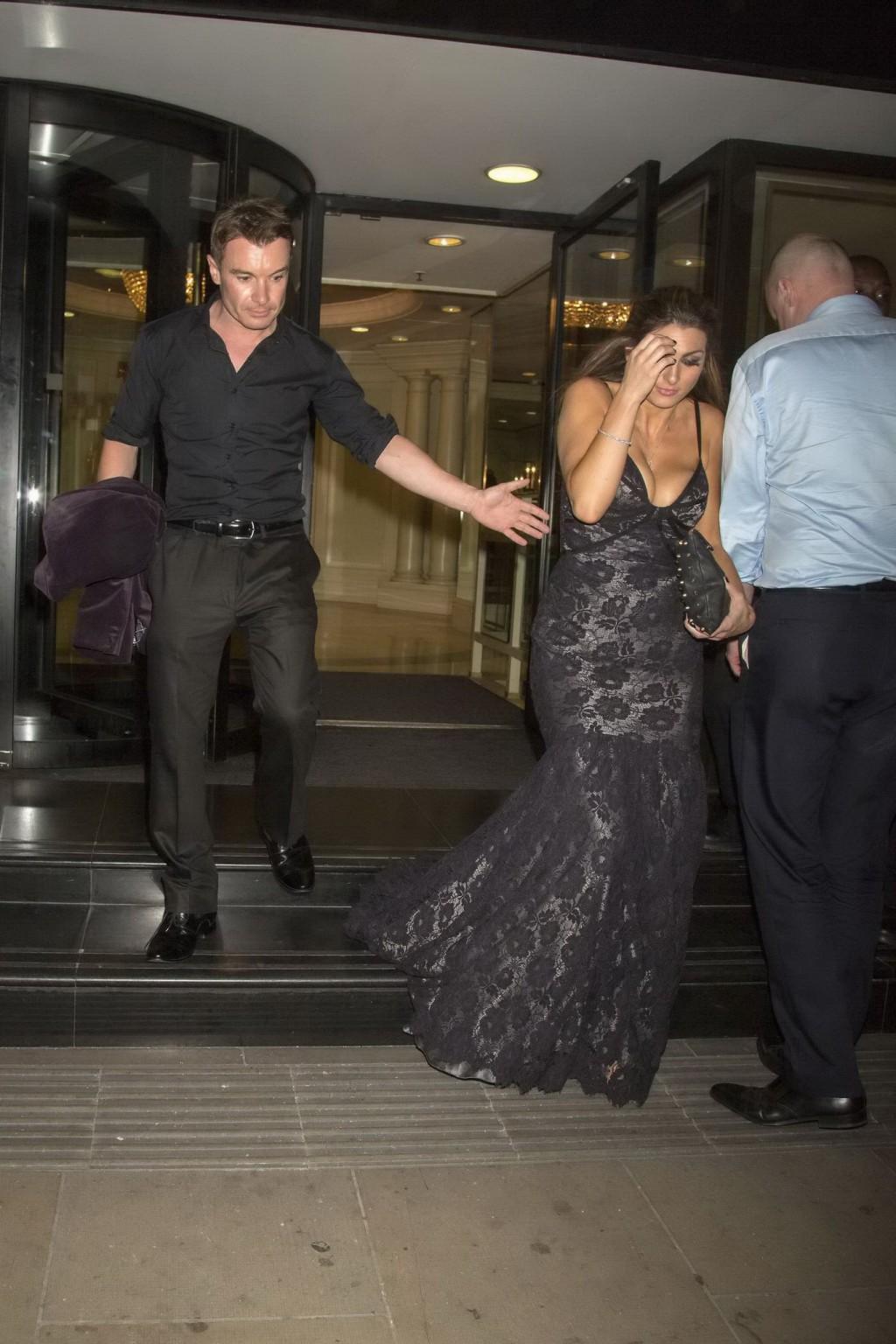 16P Luisa Zissman braless showing huge cleavage at Pride of Britain Awards 2013 in L